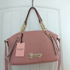 NWT Juicy Couture Taffy Pink & Gold Handbag NEW WITH TAGS